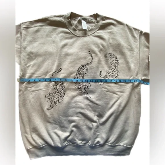Project Social T TIGERS OVERSIZED
SWEATSHIRT - BRUSHED BONE L/XL NWOT - Picture 7 of 12